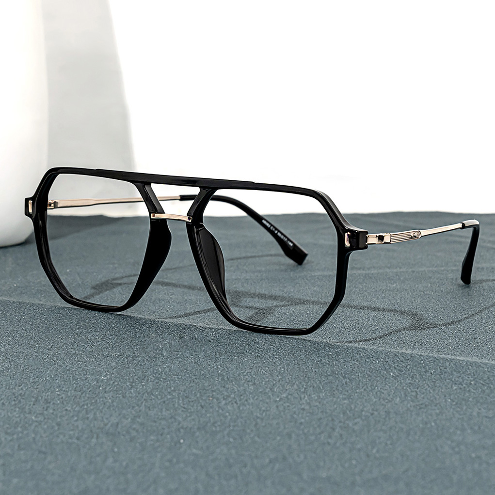 Lizbeth Aviator Black Glasses4