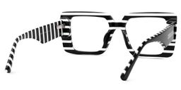 Parris Rectangle Black Glasses3