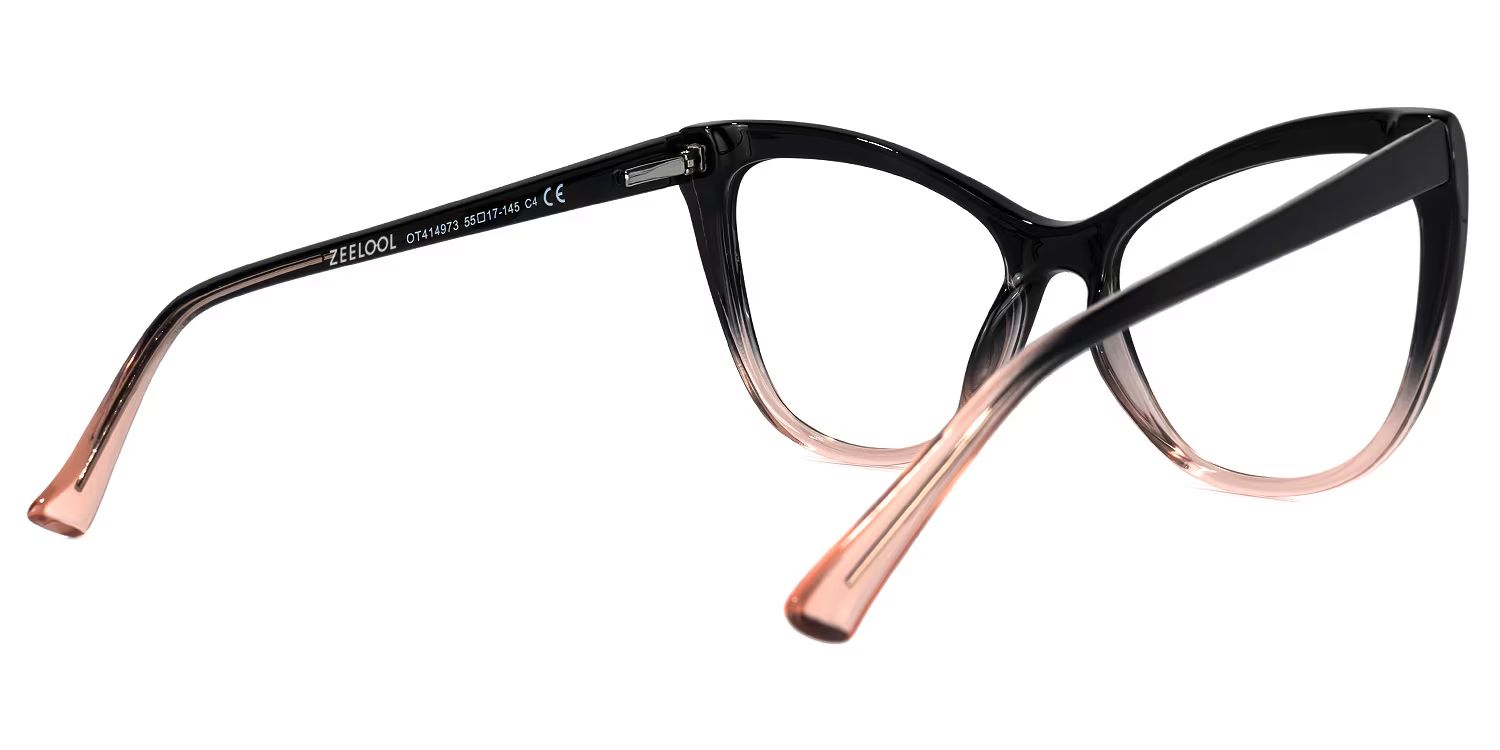 Shelby Cateye Black-Pink Glasses | ZEELOOL UK3