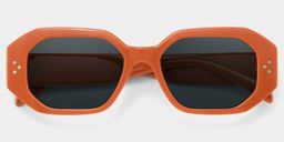 Soleil Rectangle Orange Polarized Sunglasses1