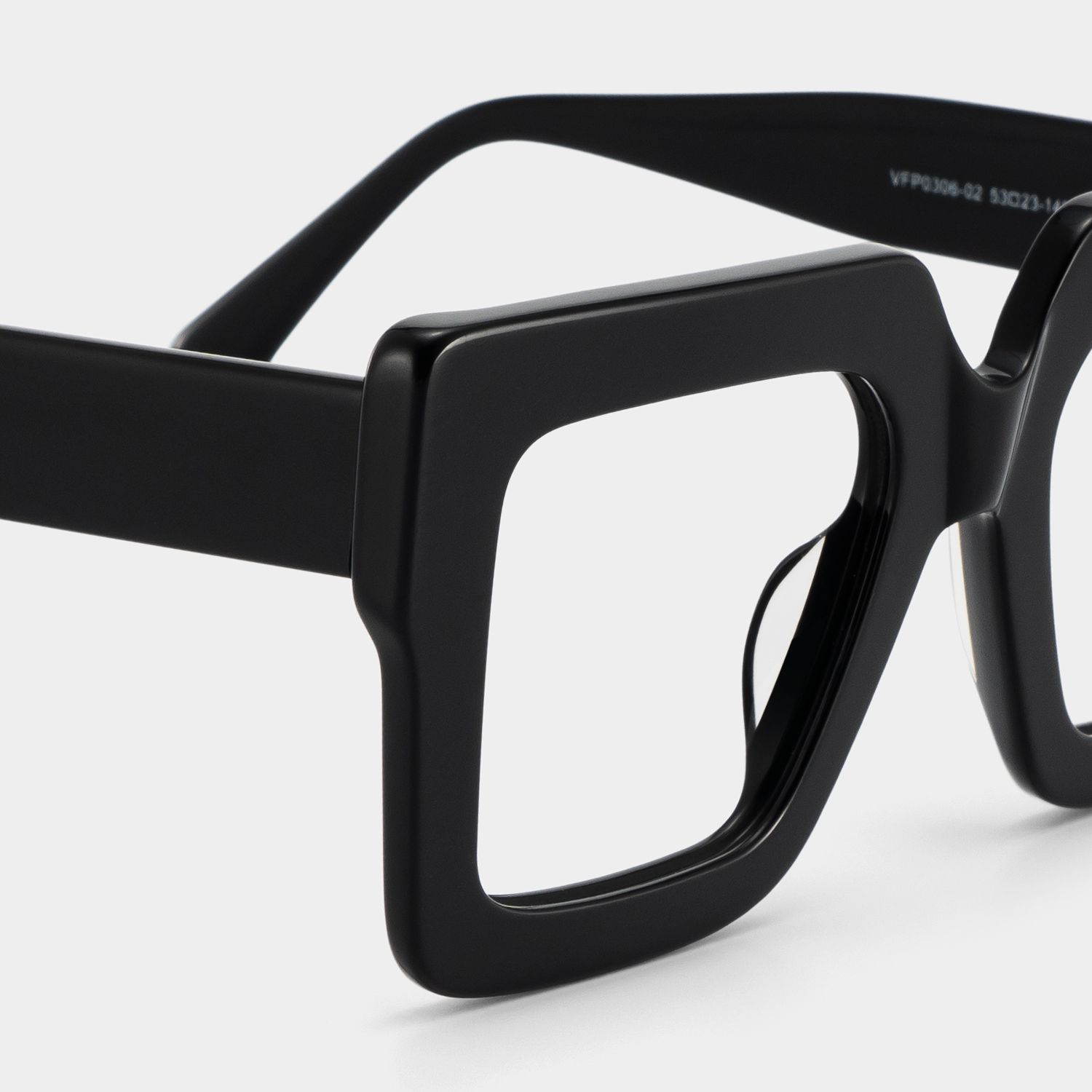 Brandon Square Black Frames and Prescription Glasses4
