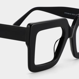 Brandon Square Black Glasses4