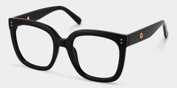 Ebony Square Black Glasses2