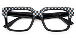 Chrissie Square Black Glasses2