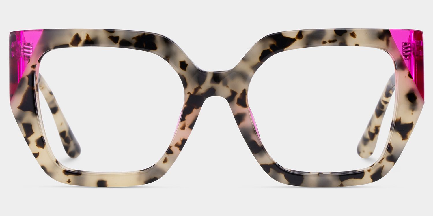 Viva Tortoise Frame Glasses with Square Frame Online | ZEELOOL UK1