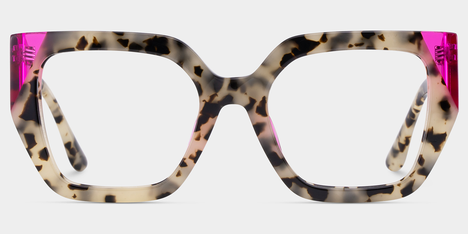 Viva Tortoise Frame Glasses with Square Frame Online | ZEELOOL UK1