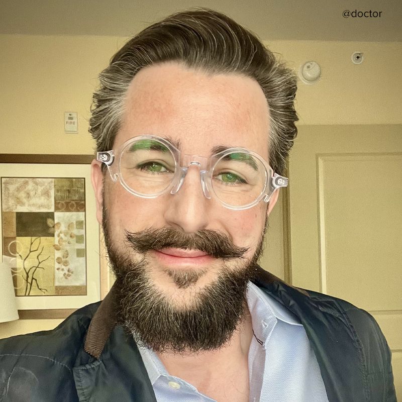 Charlie Round Clear Glasses