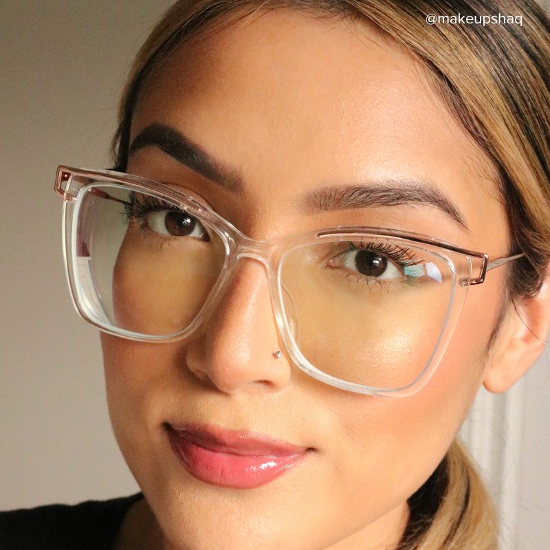 Krystle Square Clear Frame Glasses | ZEELOOL UK11