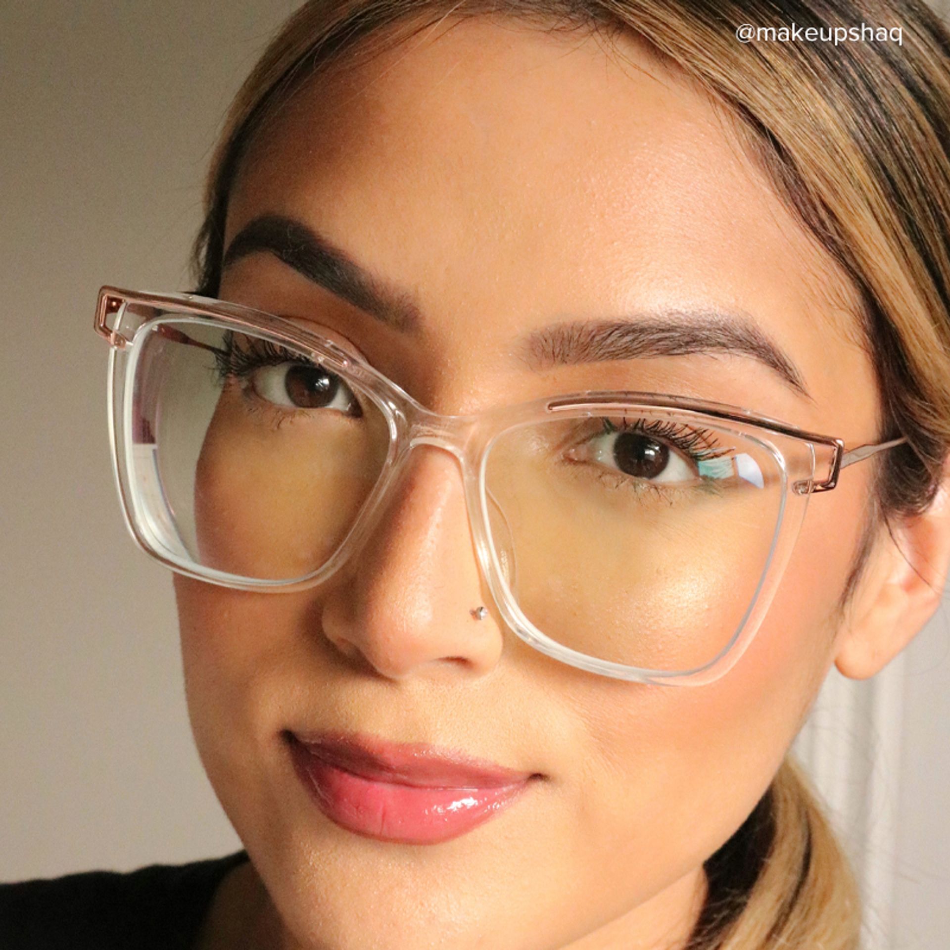 Krystle Square Clear Frame Glasses | ZEELOOL UK11