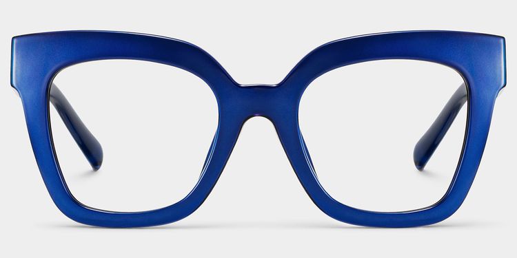 Malcolm Blue Square Glasses