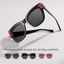 Minfia Square Black Glasses1