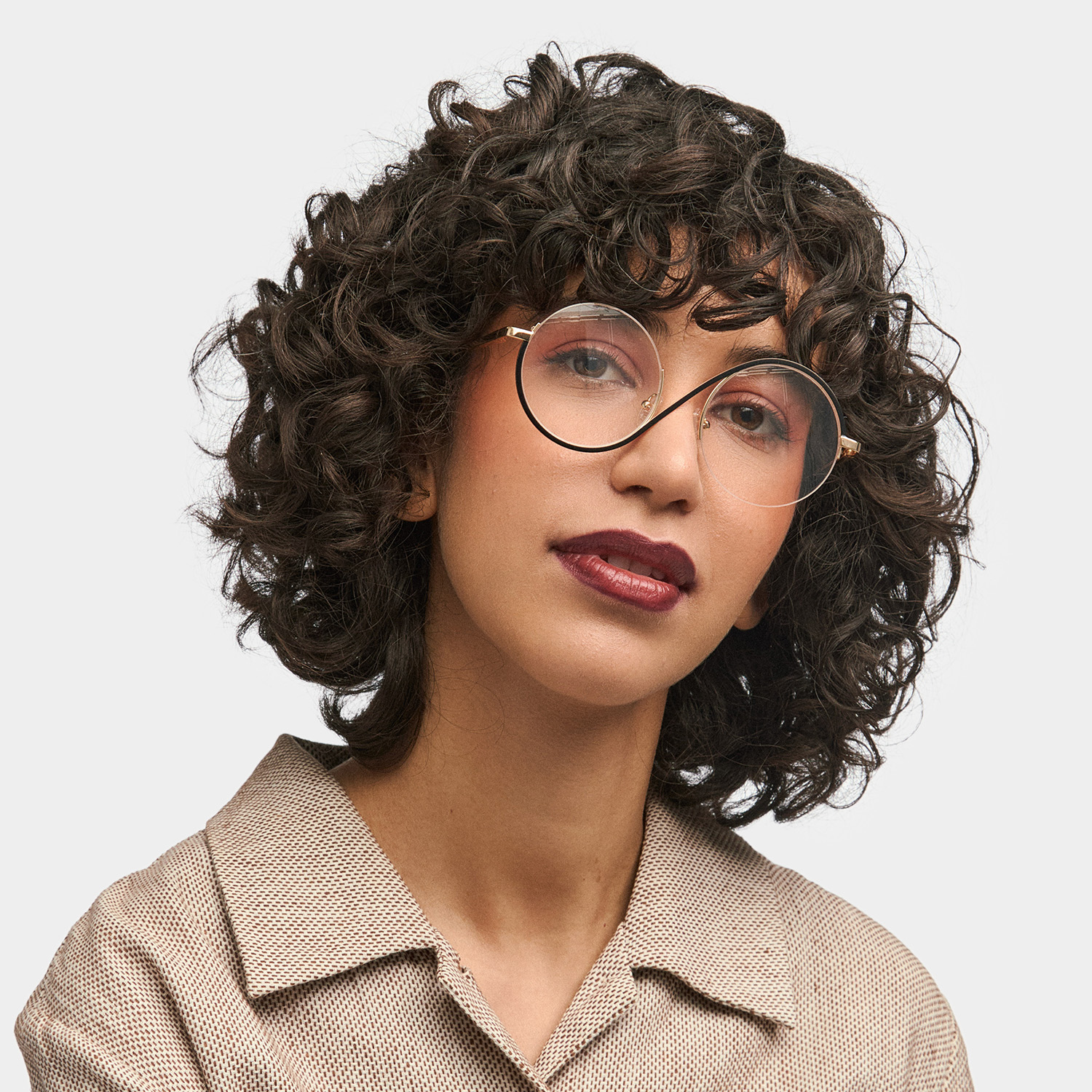 ZEELOOL Flozif Round Black Glasses