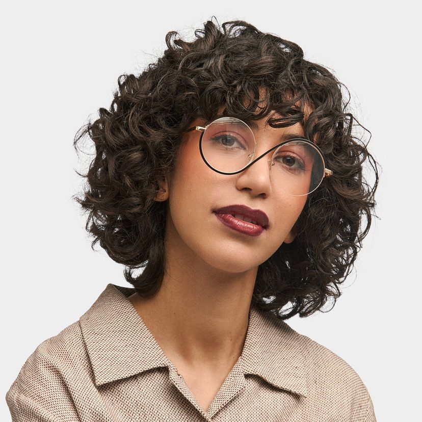 Flozif Round Black Glasses