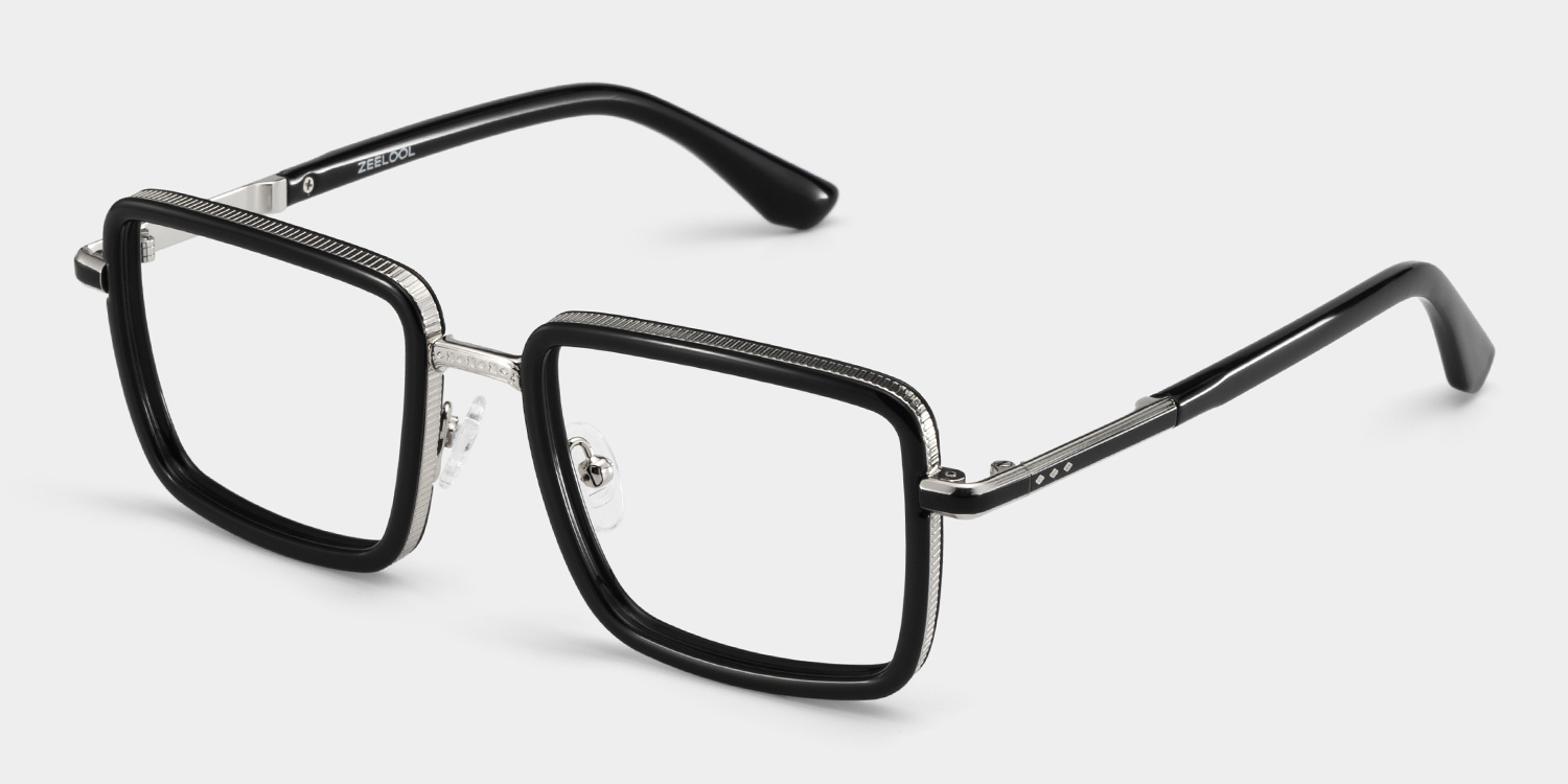Hunter Square Black Glasses3