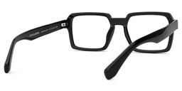Fabien Rectangle Black Glasses3