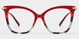 Lamar Red Butterfly Glasses1