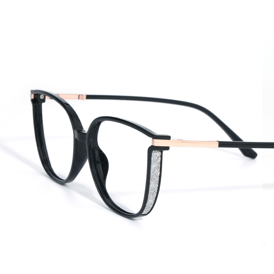 Rodz Square Black Frame Glasses with Prescription Lens1