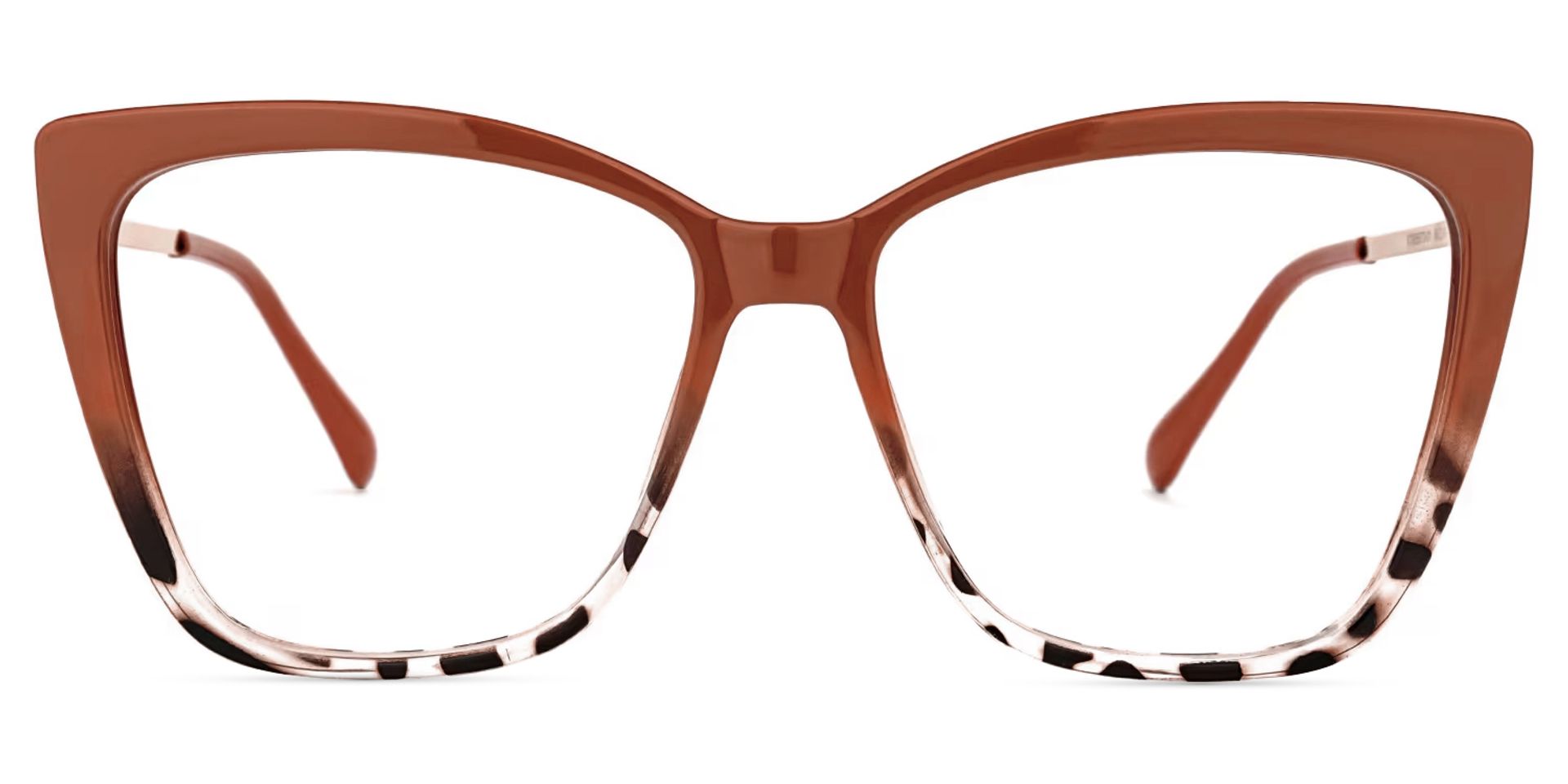 Awilda Cateye Orange Frame Glasses | ZEELOOL UK0