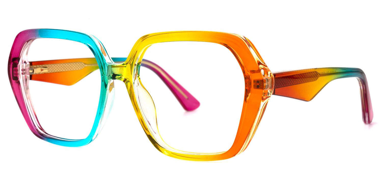 Lebron Geometric Colorful Glasses1