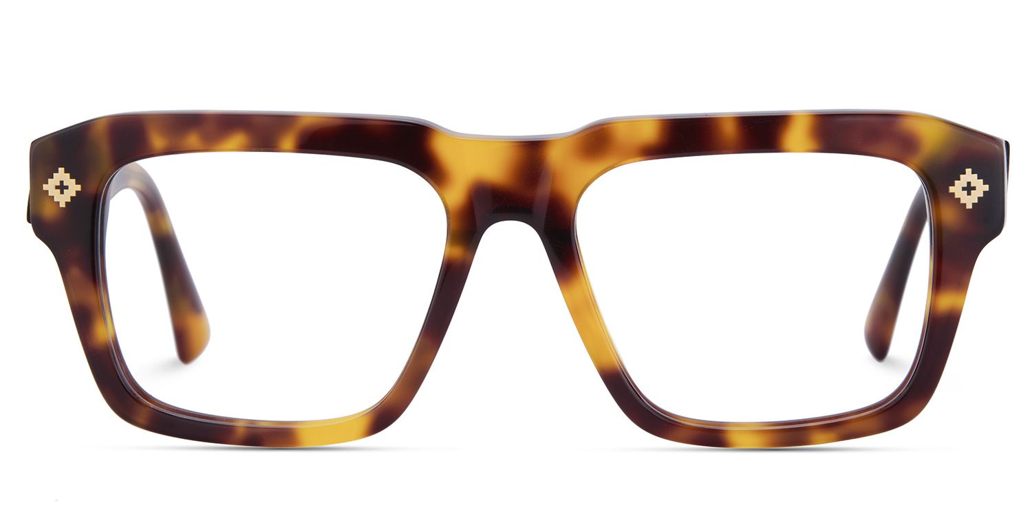 Ramdass Tortoise Rectangle Prescription Glasses | ZEELOOL UK1