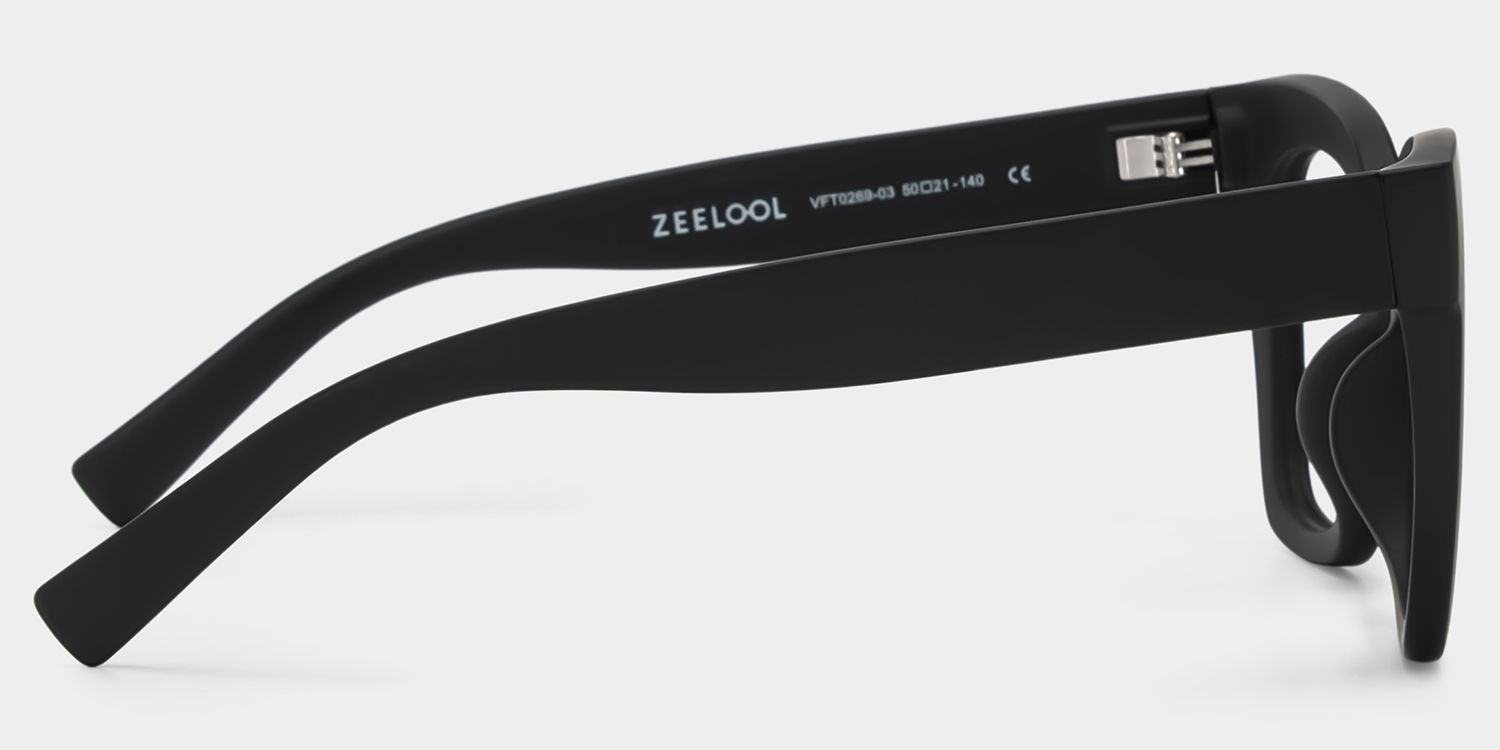 Malcolm Square Matte Black Glasses with Prescription3