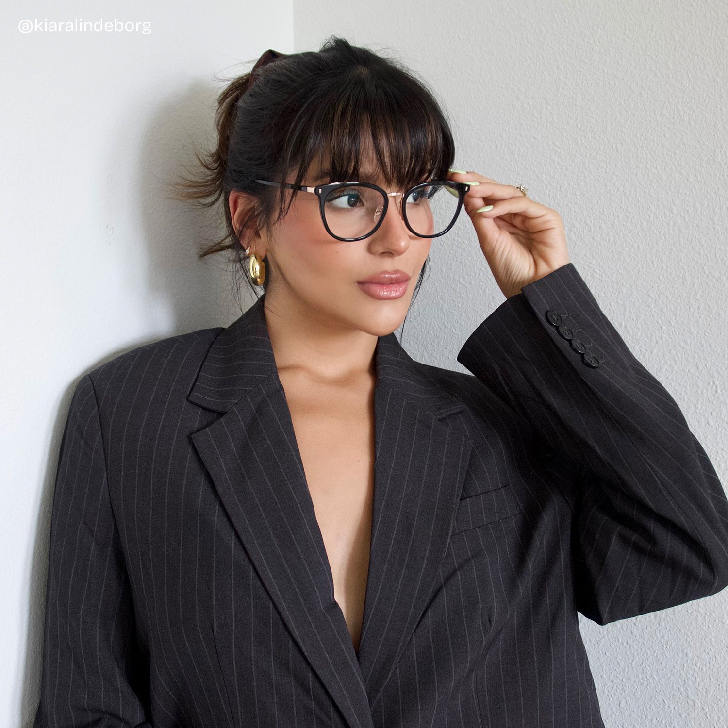 Caden Eyeglasses in Round Black Frame | ZEELOOL UK8