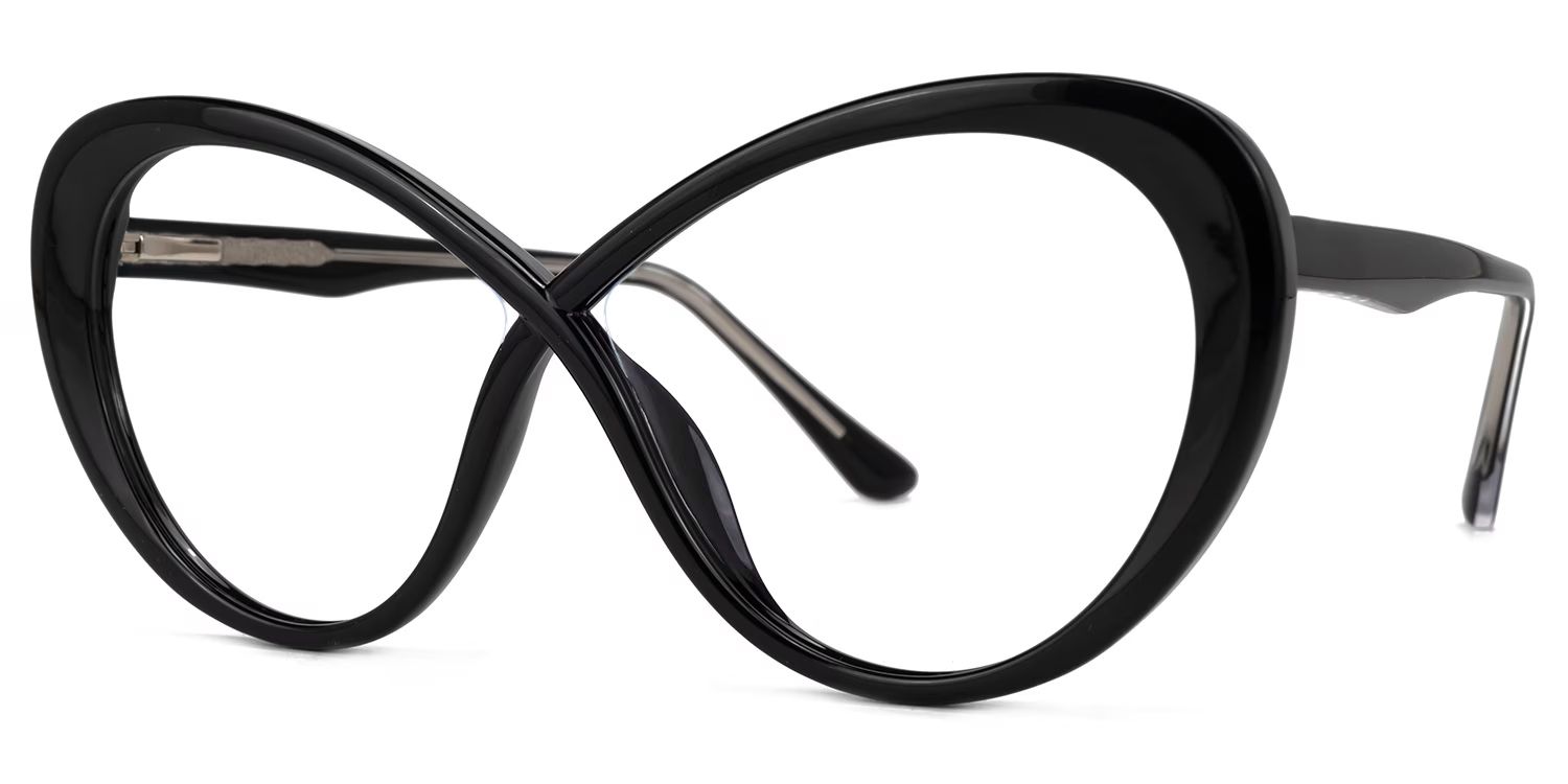 Butterfly Chasidy Black Glasses deals -Zeelool Glasses1