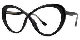 Chasidy Black Butterfly Glasses1