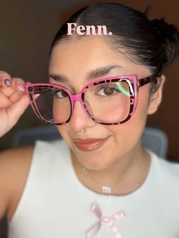 Fenn Cateye Pink Tortoise Glasses10