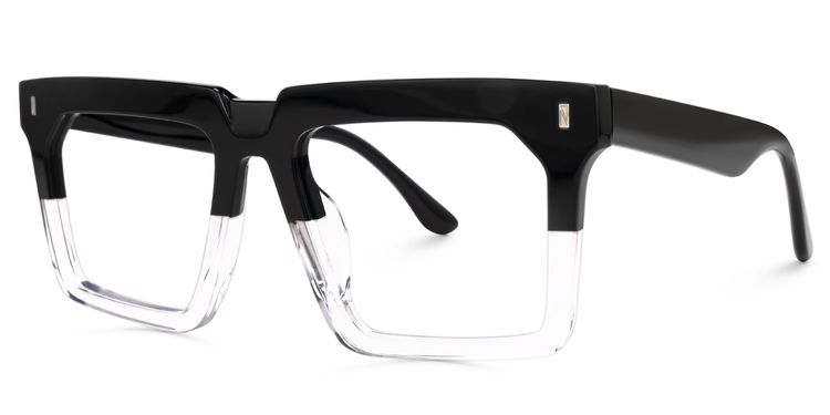 Moreland Rectangle Two-Tone Glasses