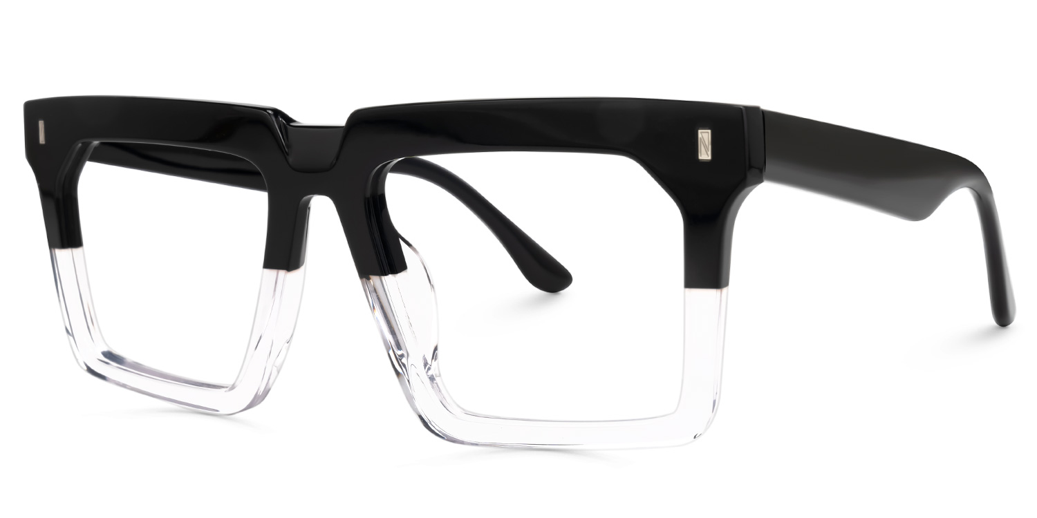 Moreland Rectangle Two-Tone Glasses1