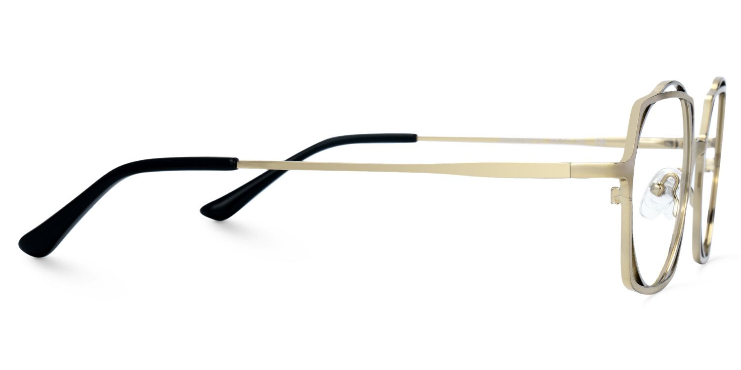 Modebe18k Gold Glasses in Square Full-Frame  | ZEELOOL UK2