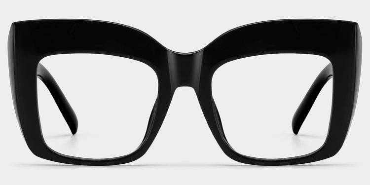 Alberta Cat Eye Black Glasses