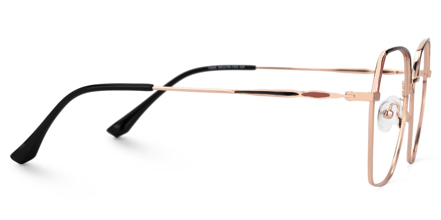 Marlon Geometric Two-Tone Full-Rim Glasses | ZEELOOL UK2