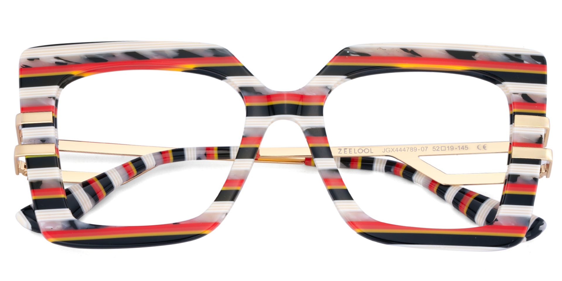 Best Women's Frames For Thick Lenses With Rainbow Stripes1