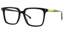 Delaine Rectangle Black Glasses2