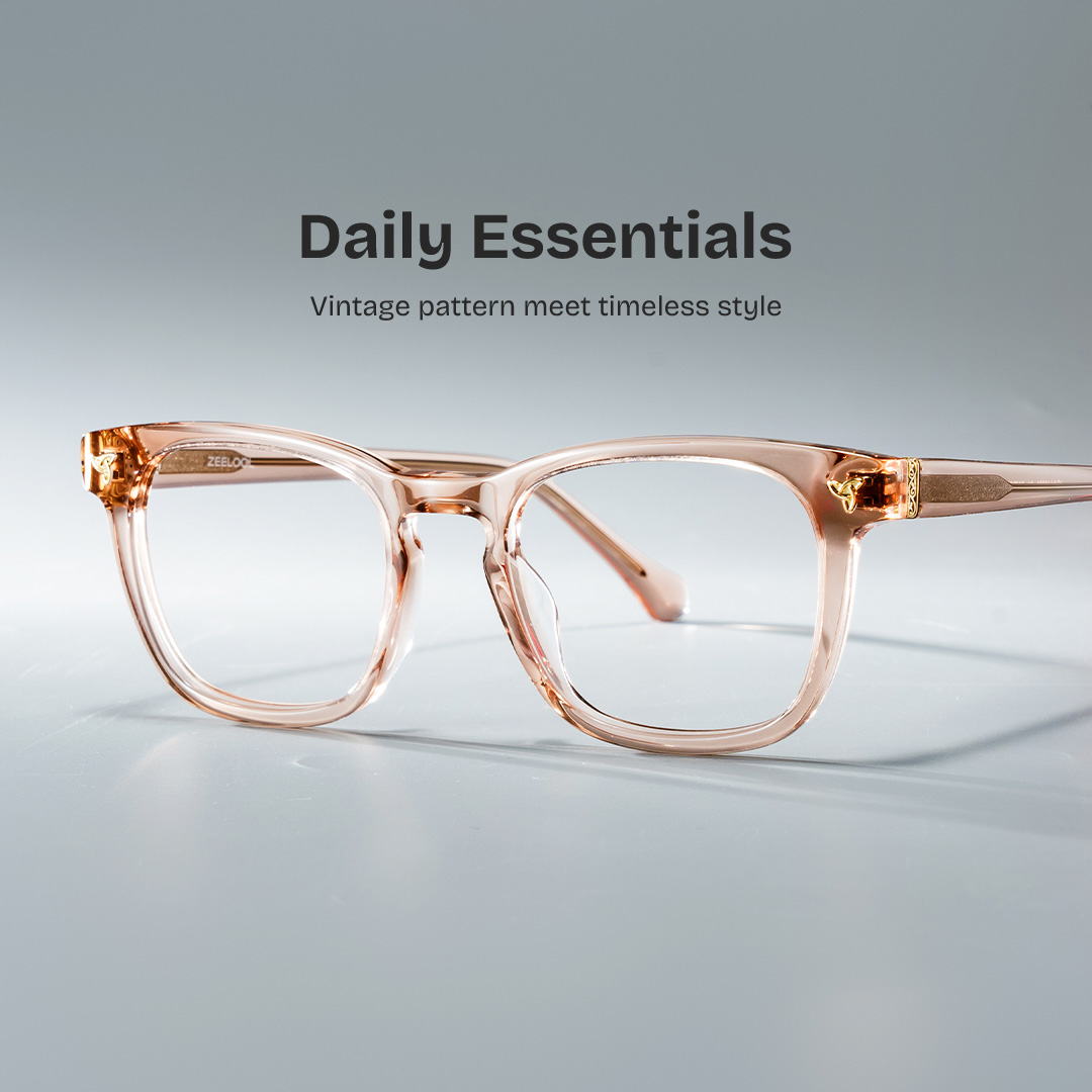 Heather Brown Frame Glasses with Square Frame Online | ZEELOOL0