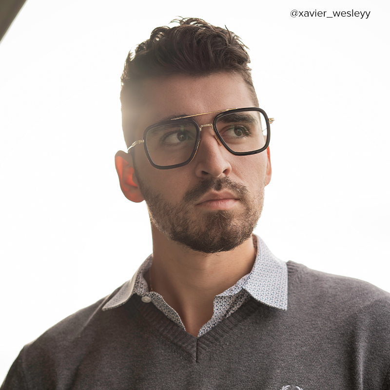 Gifford Aviator Black-Gold Glasses8