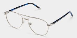 Calvin Aviator Silver Glasses2