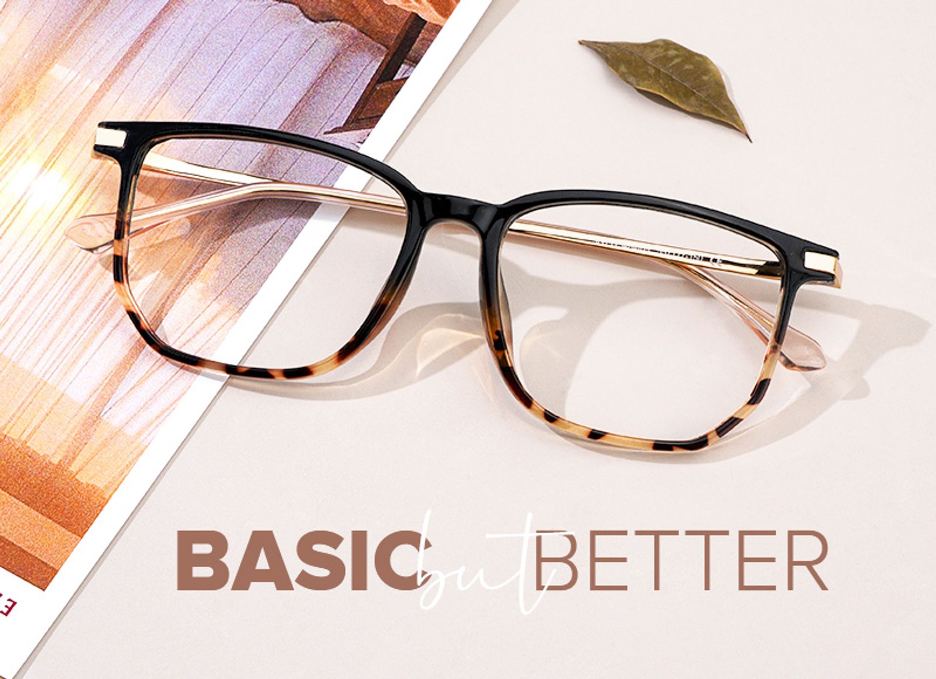 Fezell Tortoise Thin Frame Eyeglasses | ZEELOOL UK4