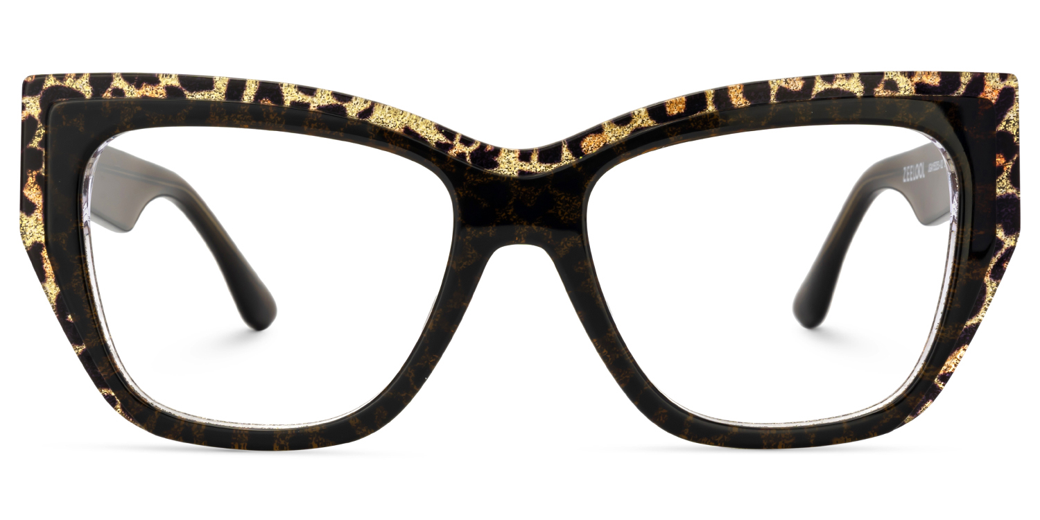 Thurman Leopard Glasses Frames with Butterfly Design2