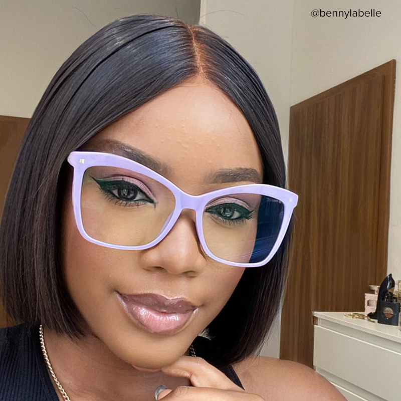 ZEELOOL Isaebella Butterfly Purple Glasses