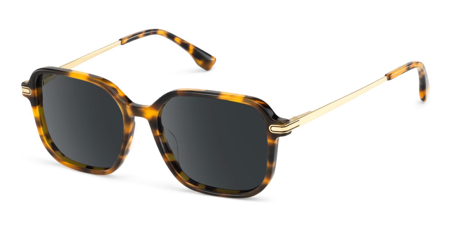 Jetson Tortoise Rectangle Sunglasses Online | ZEELOOL UK2
