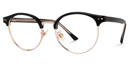 Lekka Browline Black Glasses1