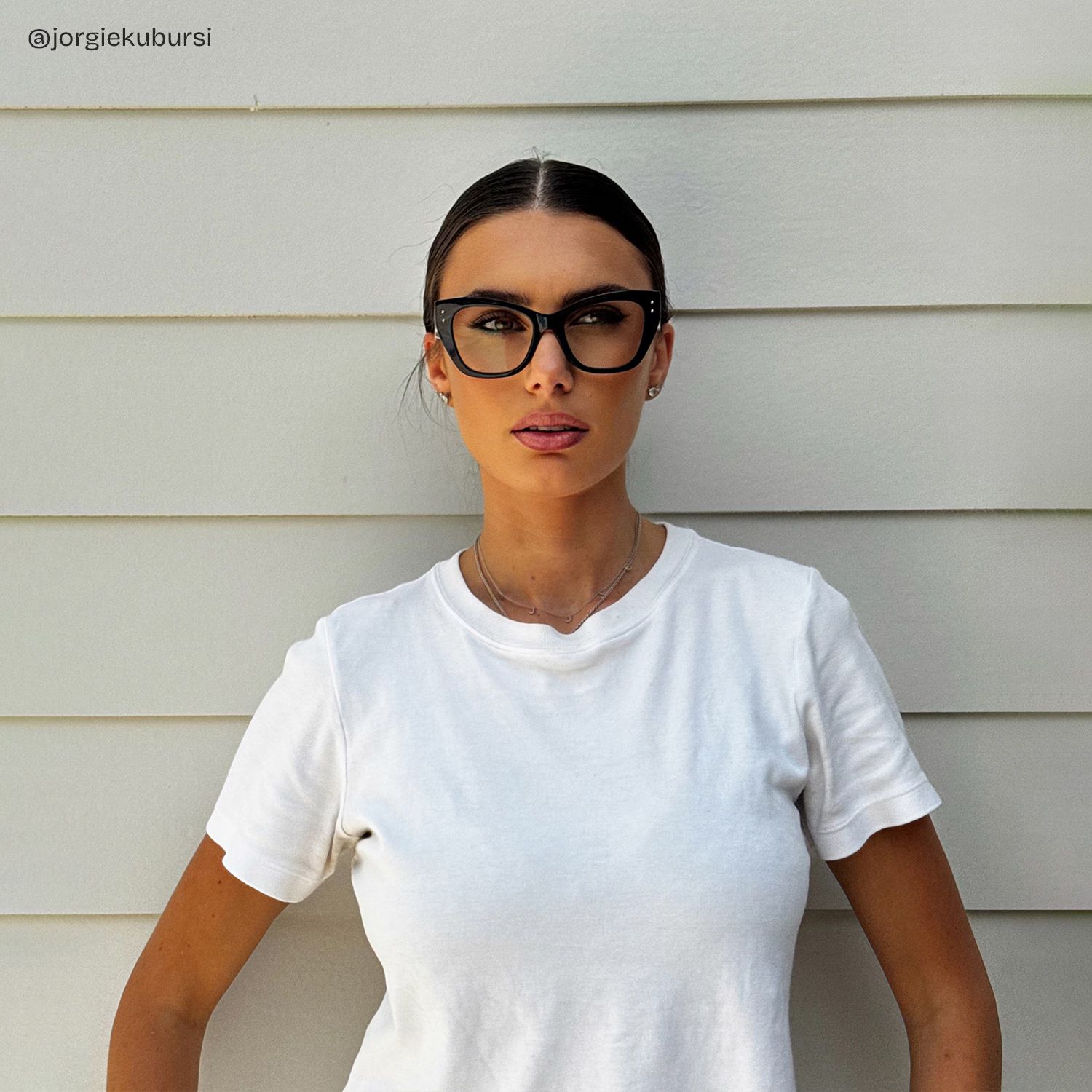 Skylar Black Frame Glasses with Butterfly Frame Online | ZEELOOL UK8