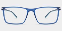 Aaron Rectangle Blue Glasses0