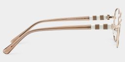 Willa Oval Light gold Glasses4