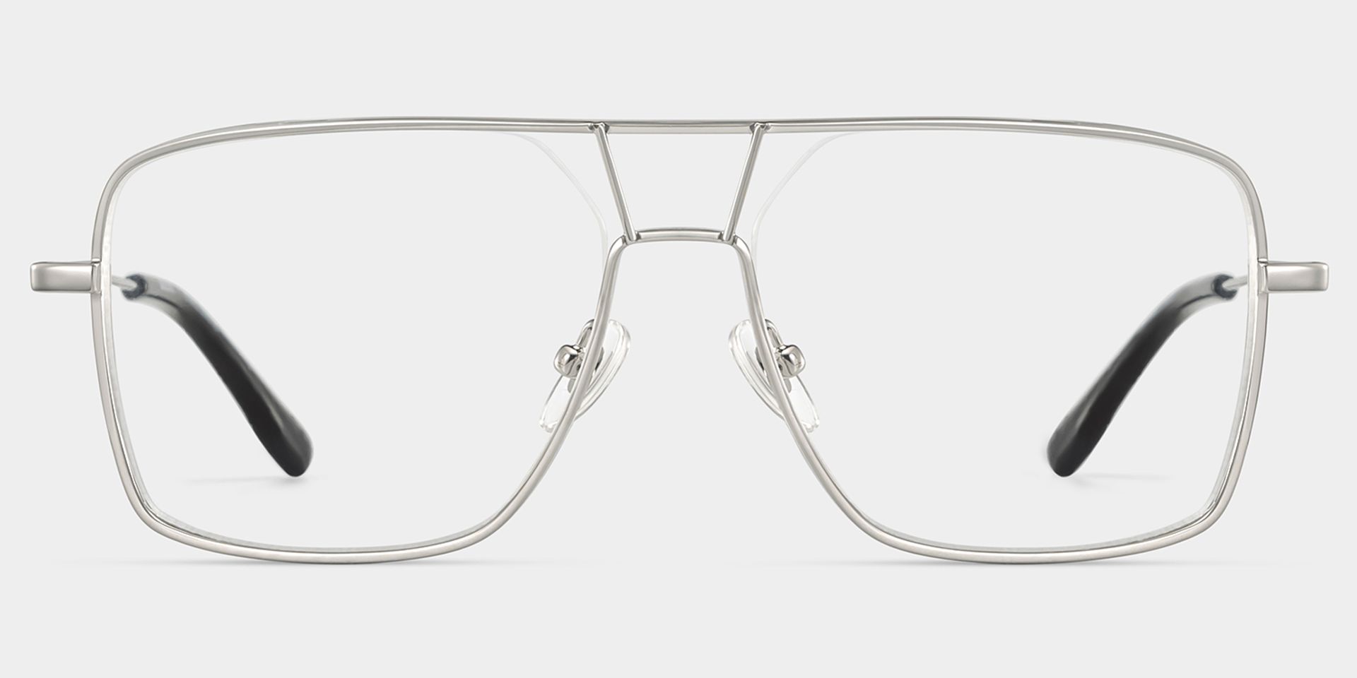 Debbie Silver Metal Frame Aviator Glasses | ZEELOOL x Prabal Gurun1