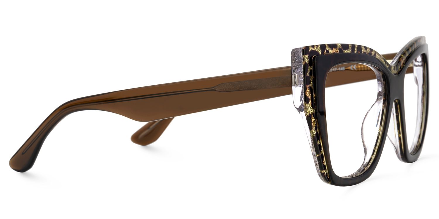Thurman Leopard Glasses Frames with Butterfly Design4