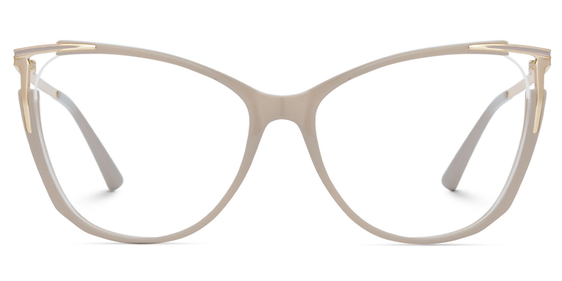 Yomary Cateye Khaki EyeGlasses | ZEELOOL UK1